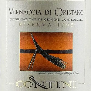 Contini Vernaccia di Oristano Reserva Sardinia Italy, 1995, 750