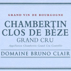 Domaine Bruno Clair Chambertin Clos de Beze Grand Cru Burgundy France, 2017, 750