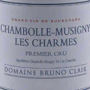 Domaine Bruno Clair Chambolle Musigny Premier Cru Les Charmes Burgundy France, 2019, 750