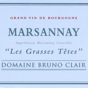 Domaine Bruno Clair Marsannay Grasses Têtes Burgundy France, 2017, 750