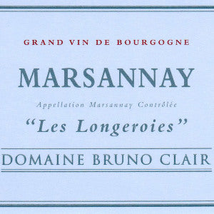Domaine Bruno Clair Marsannay Les Longeroies  Burgundy France, 2017, 750