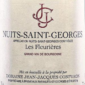 Domaine Jean Jacques Confuron Nuits St George Les Fleurieres France, 2018, 750