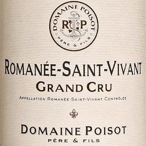 Domaine Poisot Romanee Saint Vivant Grand Cru Burgundy France, 2018, 750