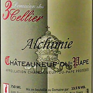 Domaine des 3 Cellier Alchimie Chateauneuf du Pape France, 2019, 750