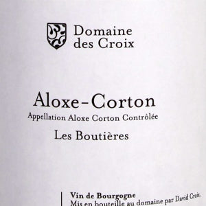 Domaine des Croix Aloxe Corton Rouge Boutières Burgundy France, 2017, 750