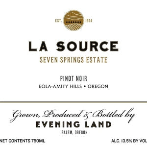 Evening Land La Source Seven Springs Estate Pinot Noir Eola Amity Hills Oregon, 2022, 750