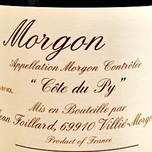Jean Foillard Morgon Cote du Py Beaujolais France, 2016, 750