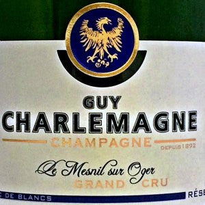 Guy Charlemagne Blanc de Blanc Grand Cru Brut Reserve Champagne France,NV, 750