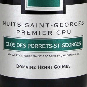Henri Gouges Clos Des Porrets St- Georges Nuit Saint Georges Premier Cru Burgundy France, 2014, 750