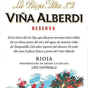 La Rioja Alta Rioja Reserva Vina Alberdi Rioja Spain, 2016, 750