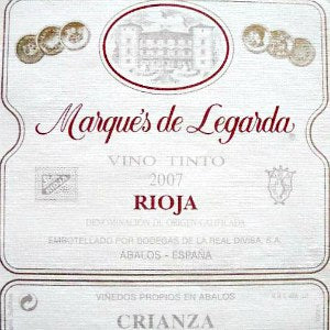 Marques de Legarda Crianza Rioja Spain, 2015, 750