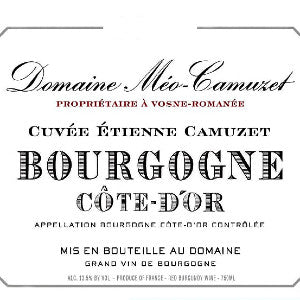 Meo-Camuzet Bourgogne Cote d'Or Rouge Cuvee Etienne Camuzet Burgundy France, 2018, 750