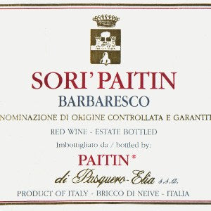 Paitin Sori Paitin Barbaresco Italy, 2004, 750