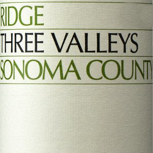 Ridge Three Valleys Sonoma California, 2019, 750