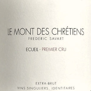 Savart Le Mont des Chretiens Premier Cru Extra Brut Champagne France, 2014, 750
