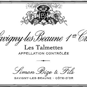 Simon Bize Savigny les Beaune Premier Cru Rouge les Talmettes Burgundy France, 2014, 750