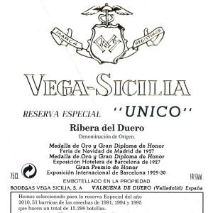 Vega SiciliaVega Sicilia "Unico" Ribera del Duero Spain, 2009, 750