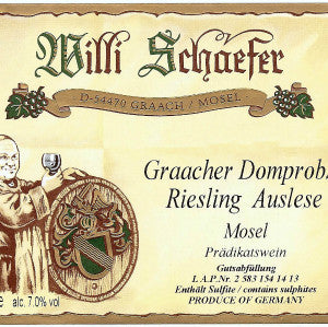 Willi Schaefer Graacher  Domprobst Riesling Spatlese Mosel Germany, 2013, 750