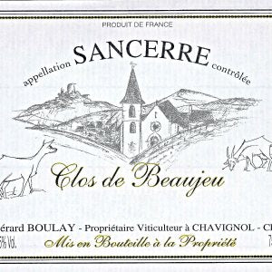 Gerard Boulay Clos de Beaujeu Sancerre France, 2021, 750