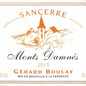 Gerard Boulay Monts Dammes Sancerre France, 2016, 750